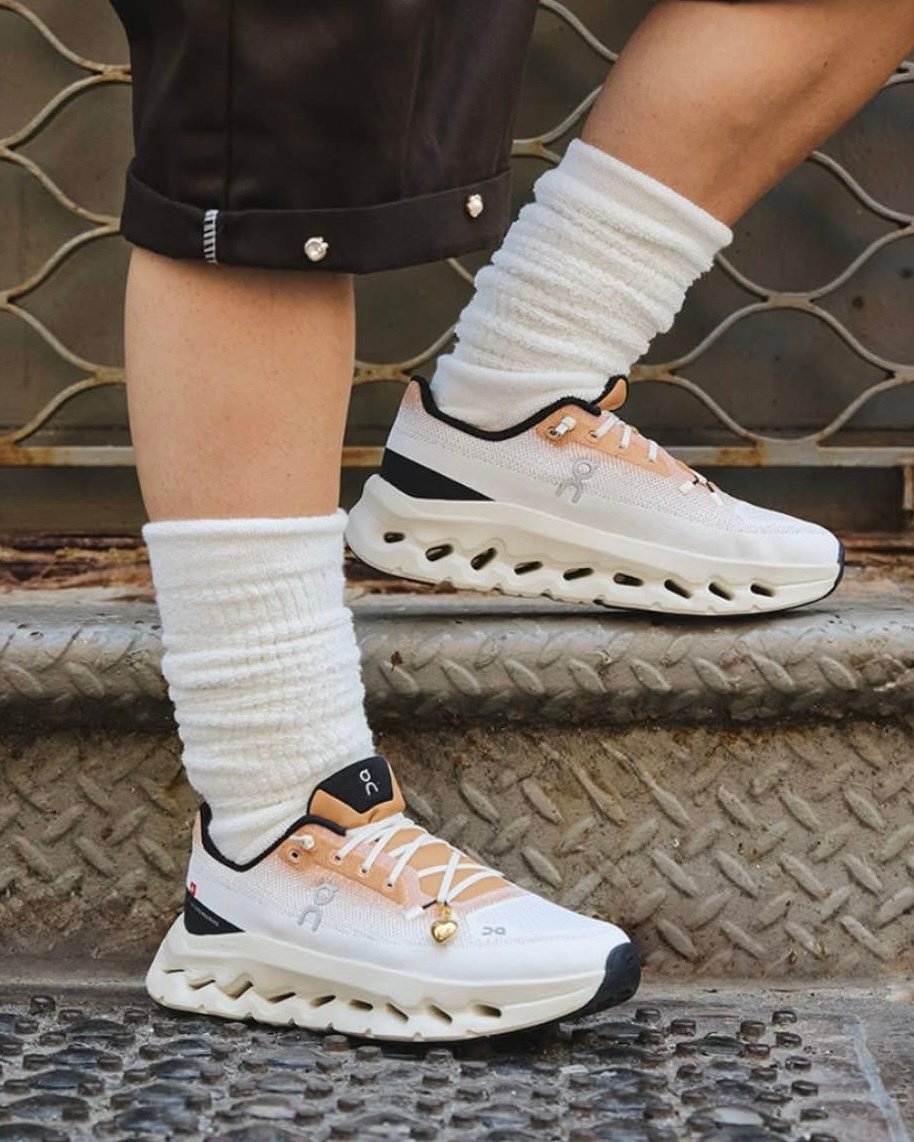 On Cloudtilt Ivory Almond Lifestyle Sneakers product image 1, provided for visual reference and product detail review
