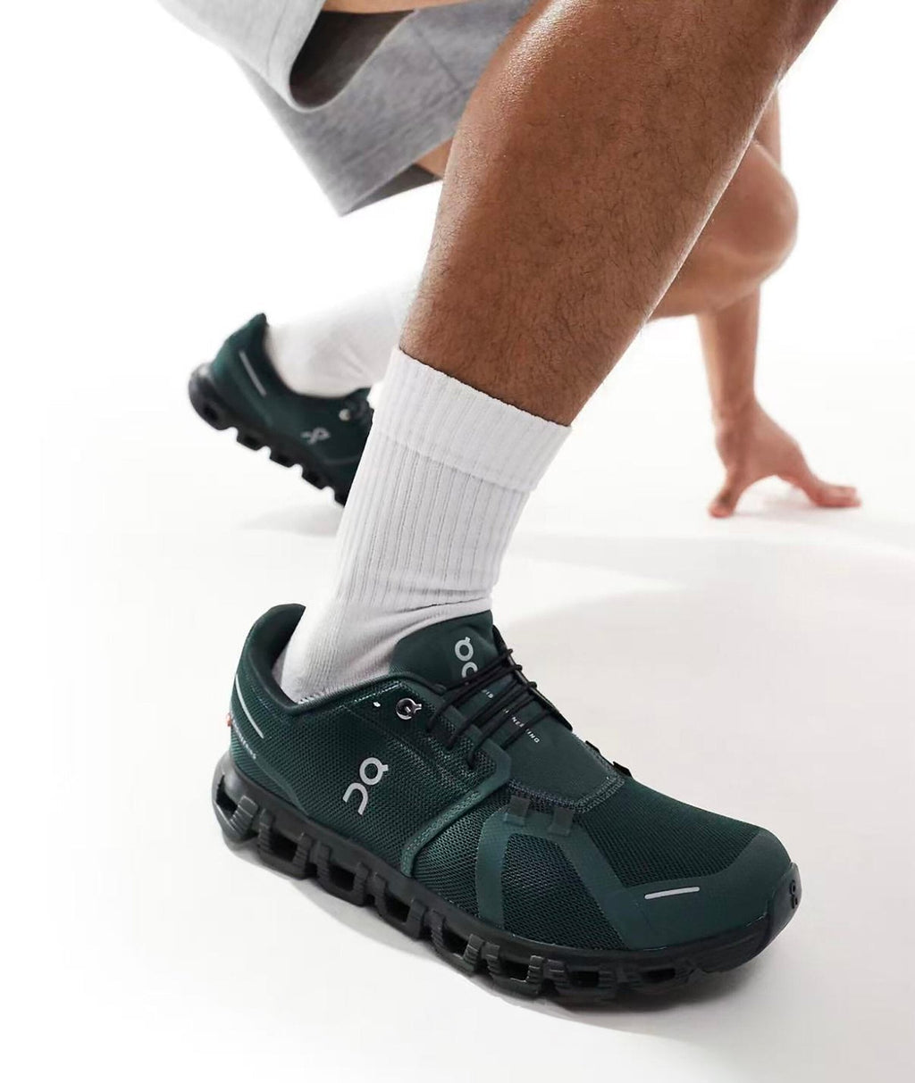 On Cloud 6 Evergreen Black Lifestyle Sneakers product image 1, provided for visual reference and product detail review