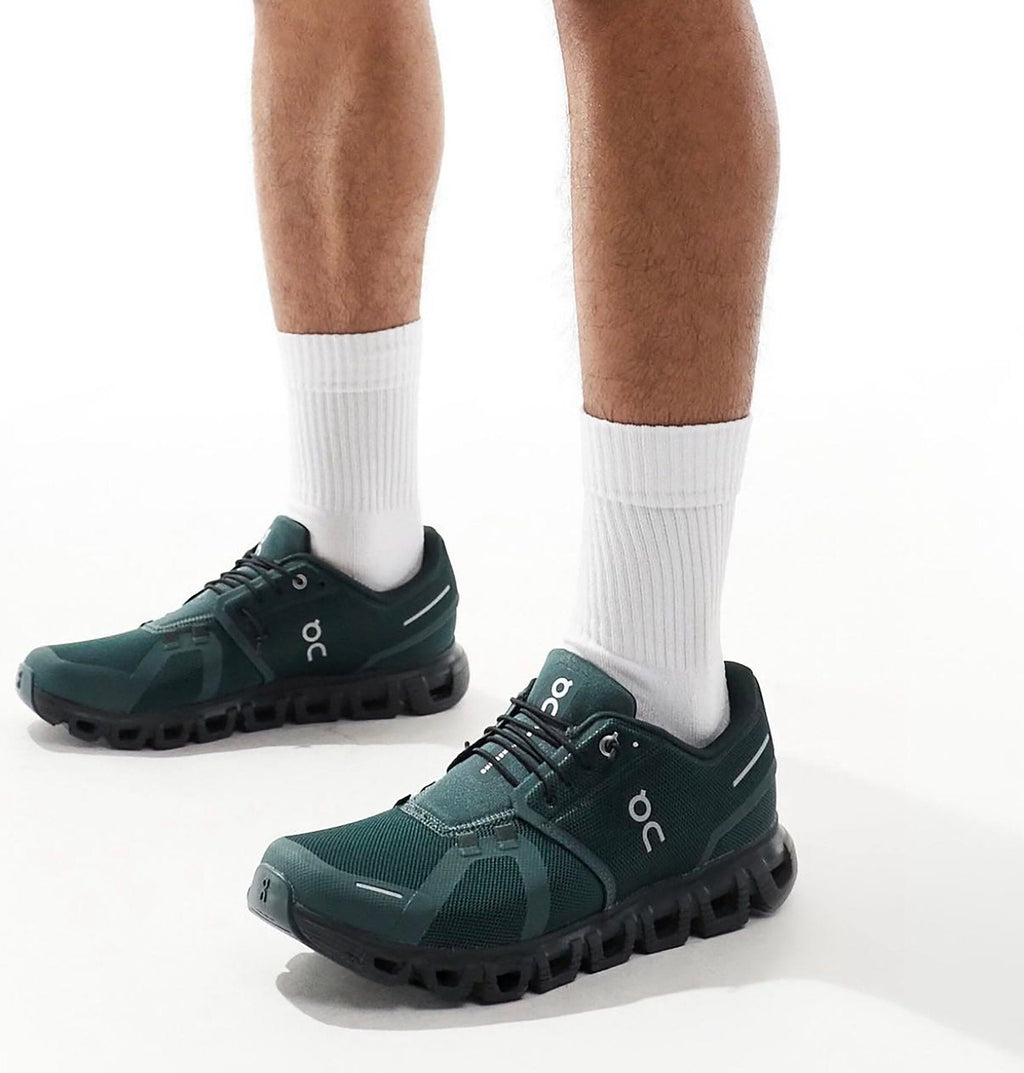 On Cloud 6 Evergreen Black Lifestyle Sneakers product image 3, provided for visual reference and product detail review