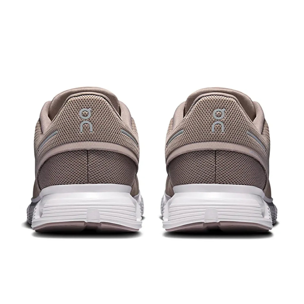 On Cloud 6 Fog White Lifestyle Sneakers product image 5, provided for visual reference and product detail review