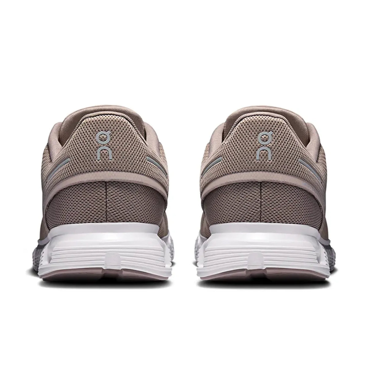 On Cloud 6 Fog White Lifestyle Sneakers product image 5, provided for visual reference and product detail review