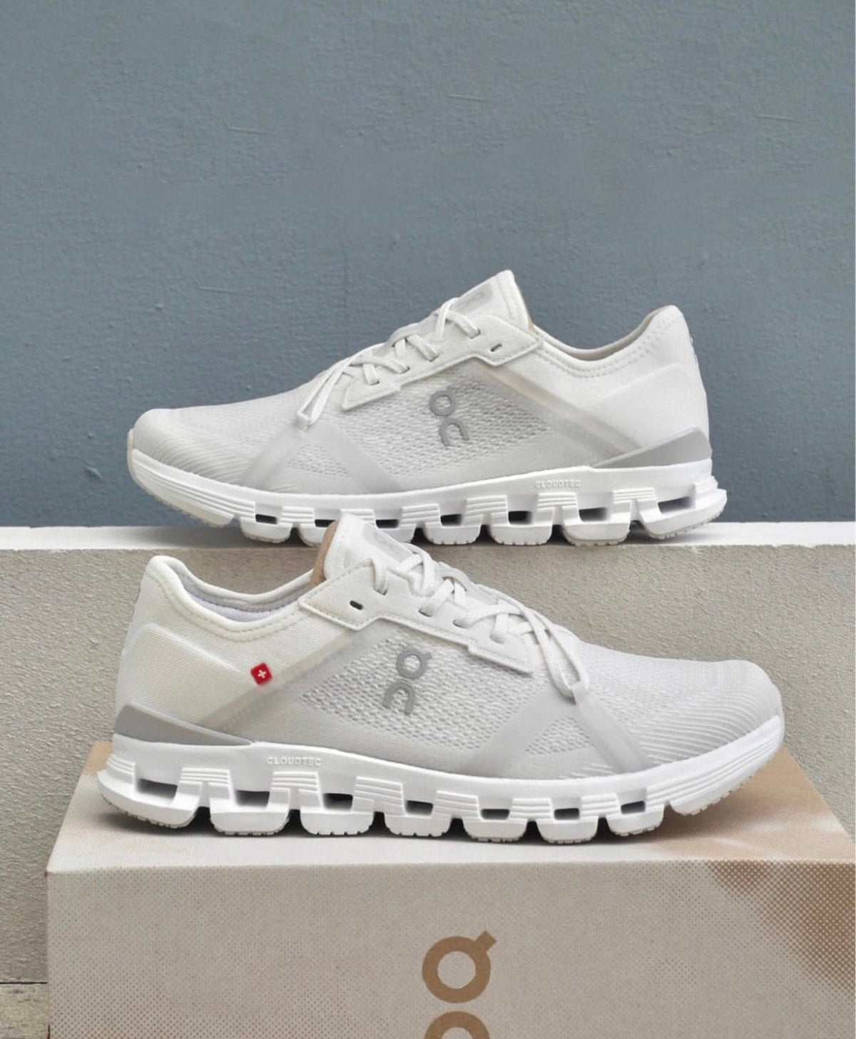 On Cloud X 4 AD White Wolf Training Shoes product image 3, provided for visual reference and product detail review