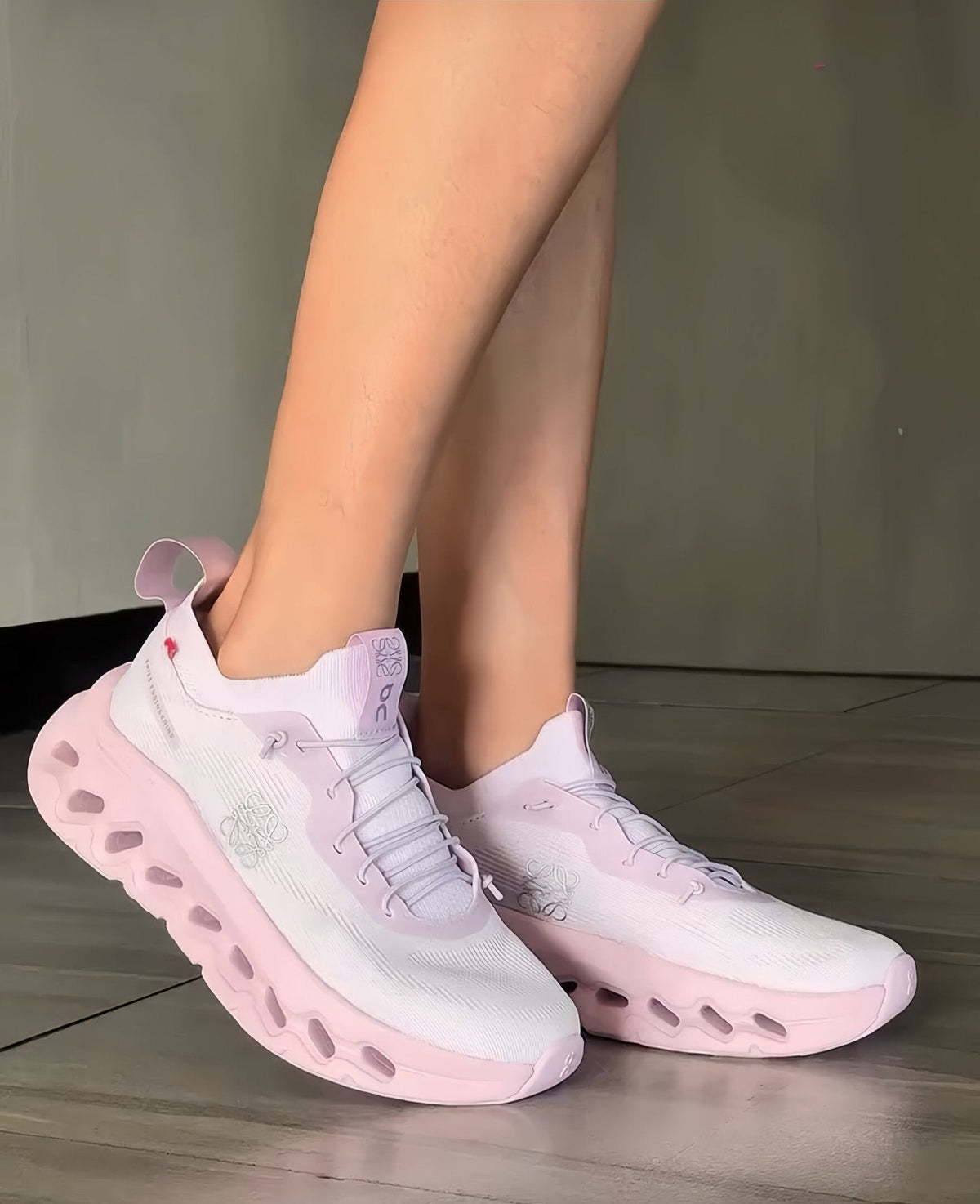 LOEWE x On Cloudtilt Pale Pink Lifestyle Sneakers product image 2, provided for visual reference and product detail review