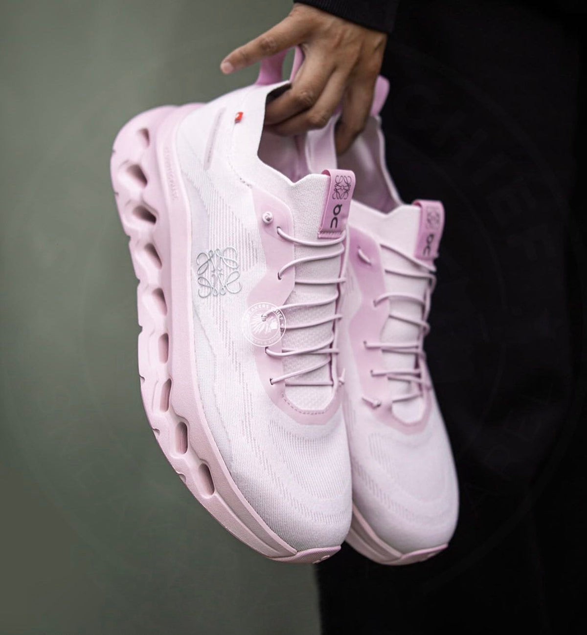 LOEWE x On Cloudtilt Pale Pink Lifestyle Sneakers product image 3, provided for visual reference and product detail review