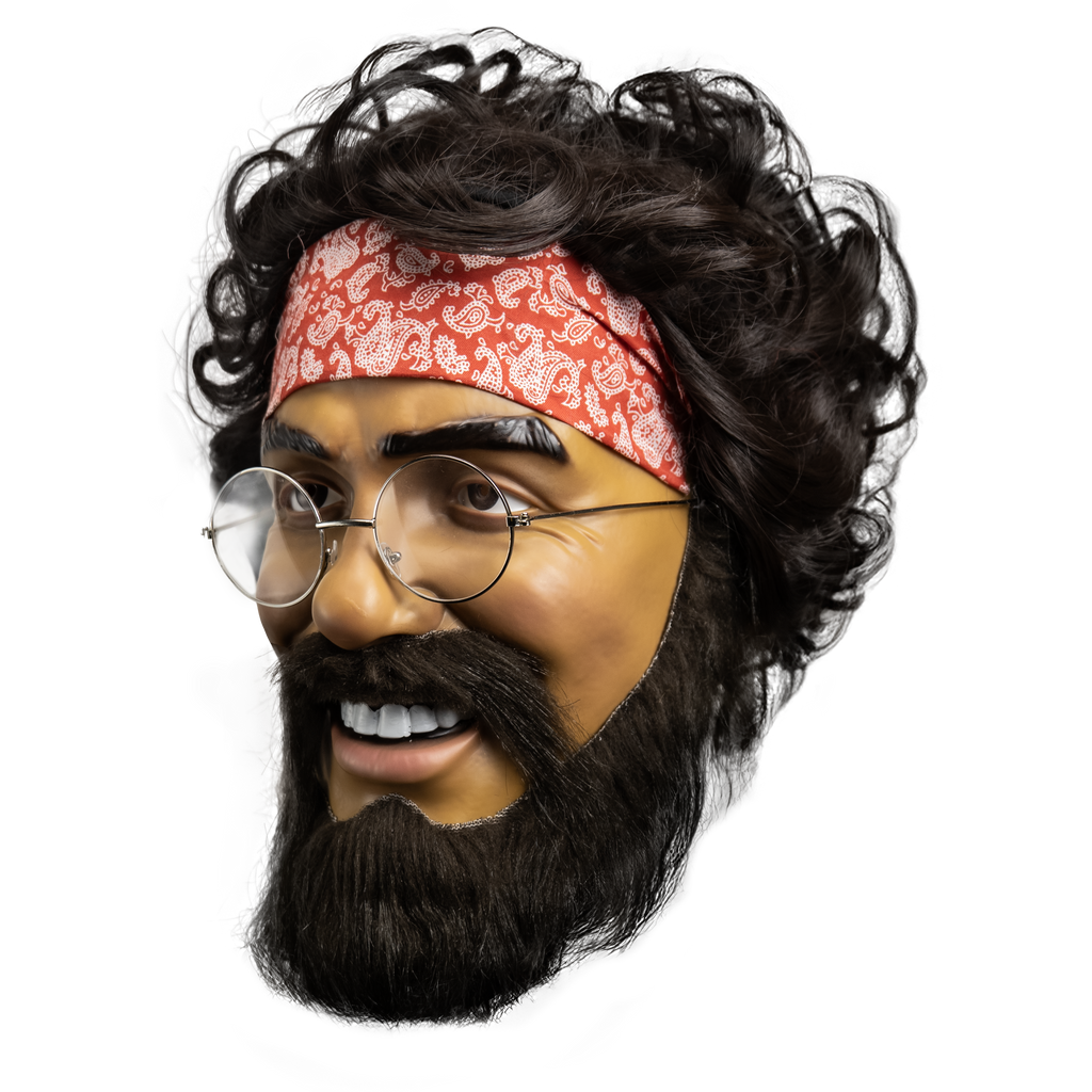 Cheech & Chong - Chong Deluxe Injection Mask product image 2, provided for visual reference and product detail review