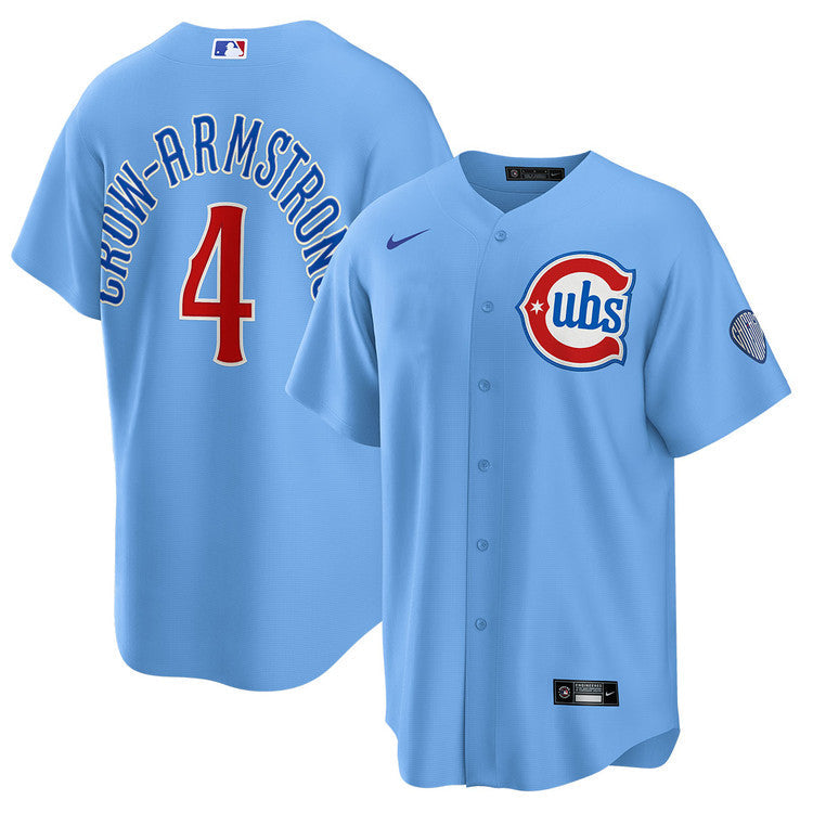 Pete Crow-Armstrong Chicago Cubs Blues Alternate Jersey product image 1