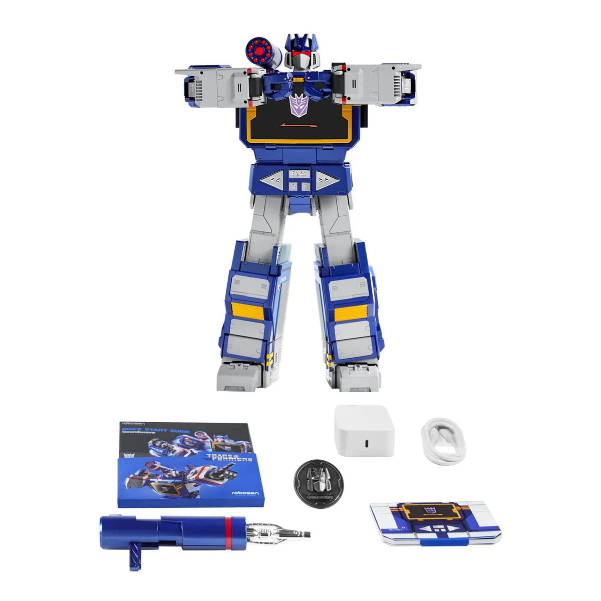 Robosen Transformers G1 Soundwave Flagship Series Auto-Converting Robot Figure product image 1, provided for visual
