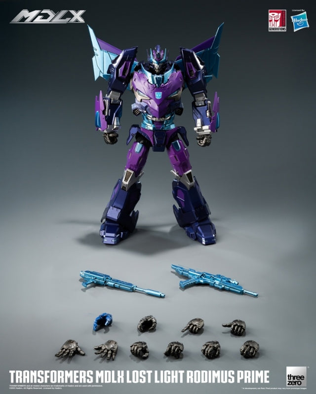 SDCC 2025 ThreeZero MDLX Transformers Lost Light Rodimus Action Figure Exclusive product image 2, provided for visual