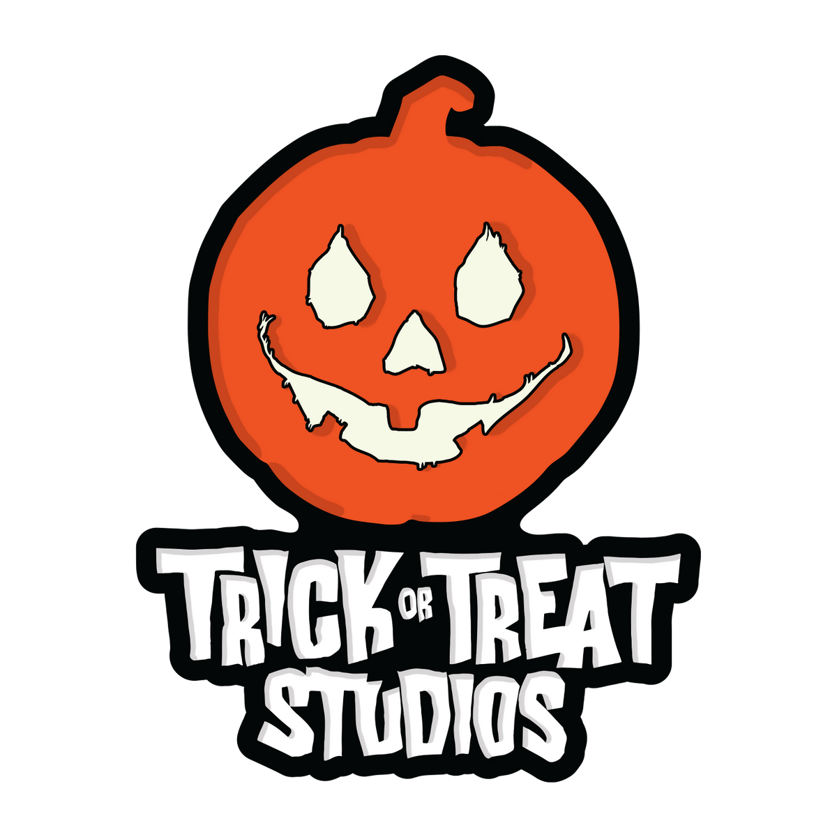 Trick or Treat Studios Logo Glow-In-The-Dark Enamel Pin product image 1, provided for visual reference and product detail