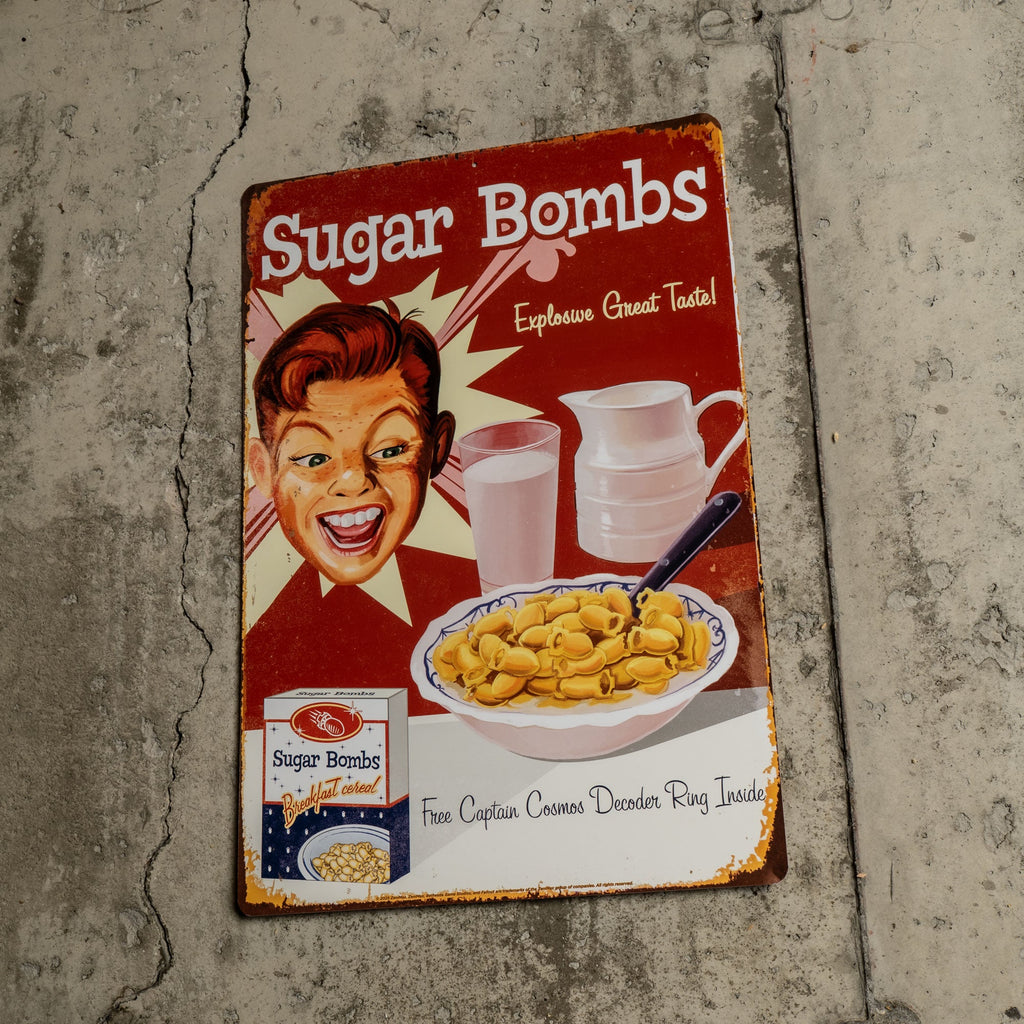 Fallout - Sugar Bombs Metal Sign product image 1, provided for visual reference and product detail review