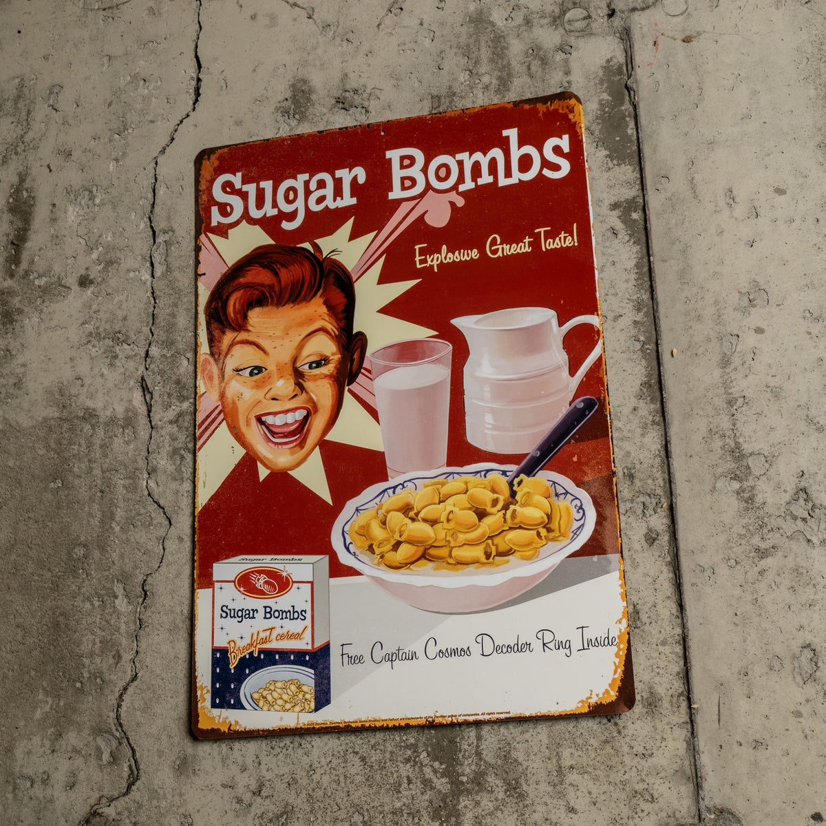 Fallout - Sugar Bombs Metal Sign product image 1, provided for visual reference and product detail review
