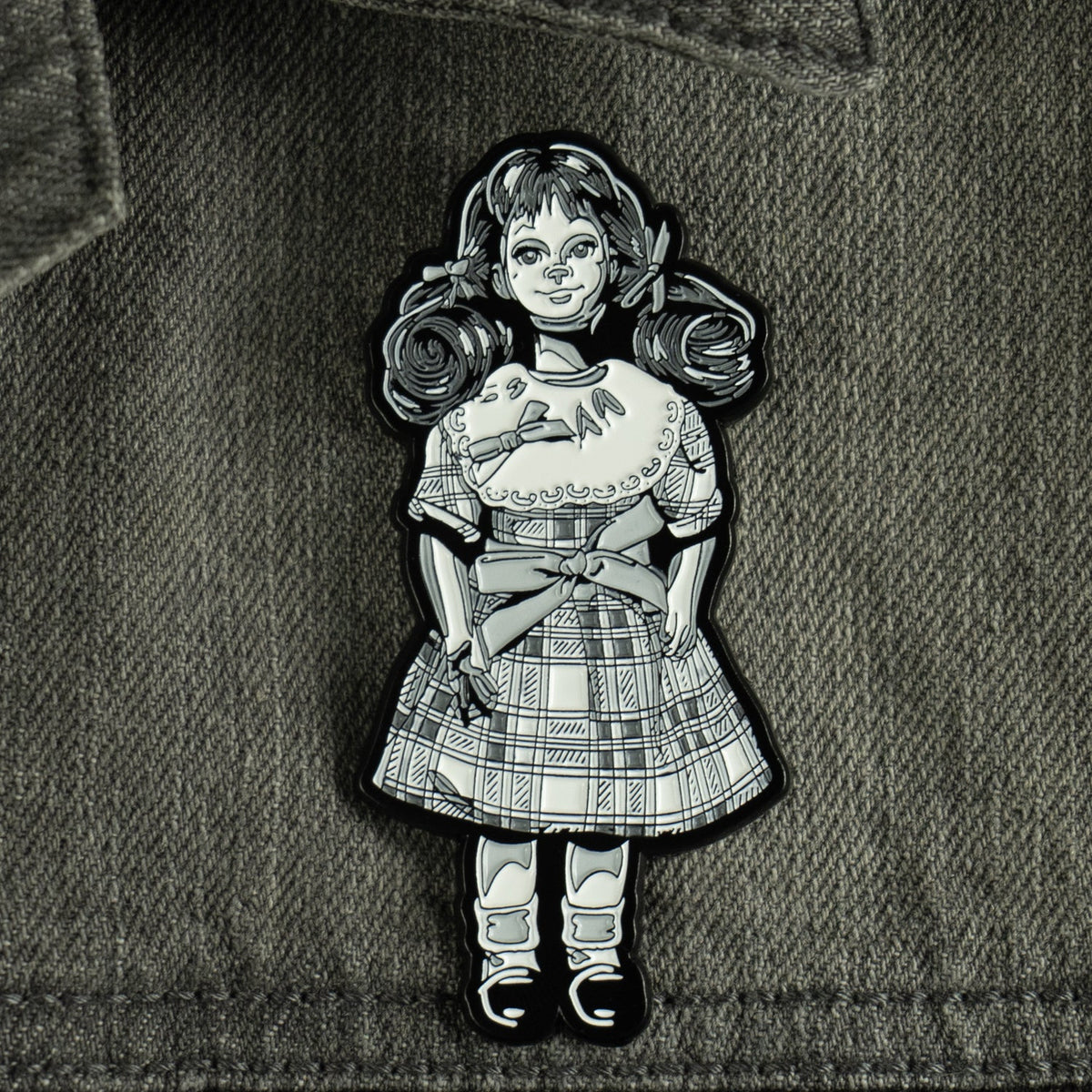 The Twilight Zone - Talky Tina Enamel Pin product image 1, provided for visual reference and product detail review