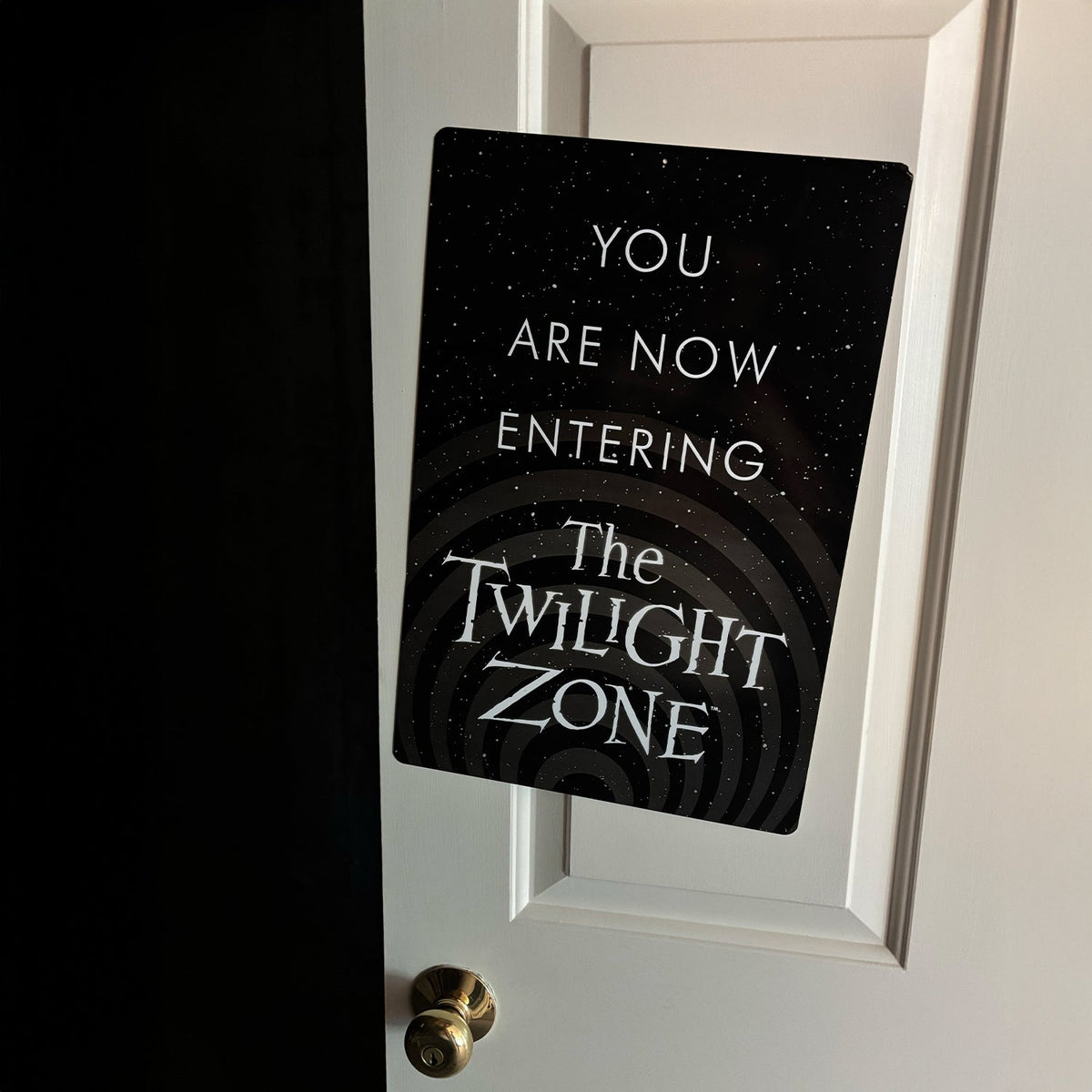 The Twilight Zone - You Are Now Entering Metal Sign product image 1, provided for visual reference and product detail review
