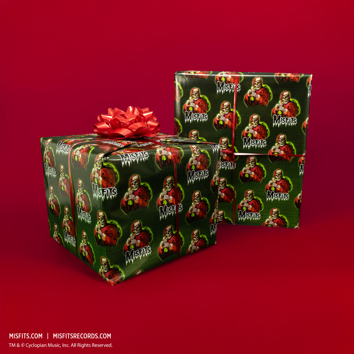 Misfits - Crimson Cringle Wrapping Paper product image 1, provided for visual reference and product detail review