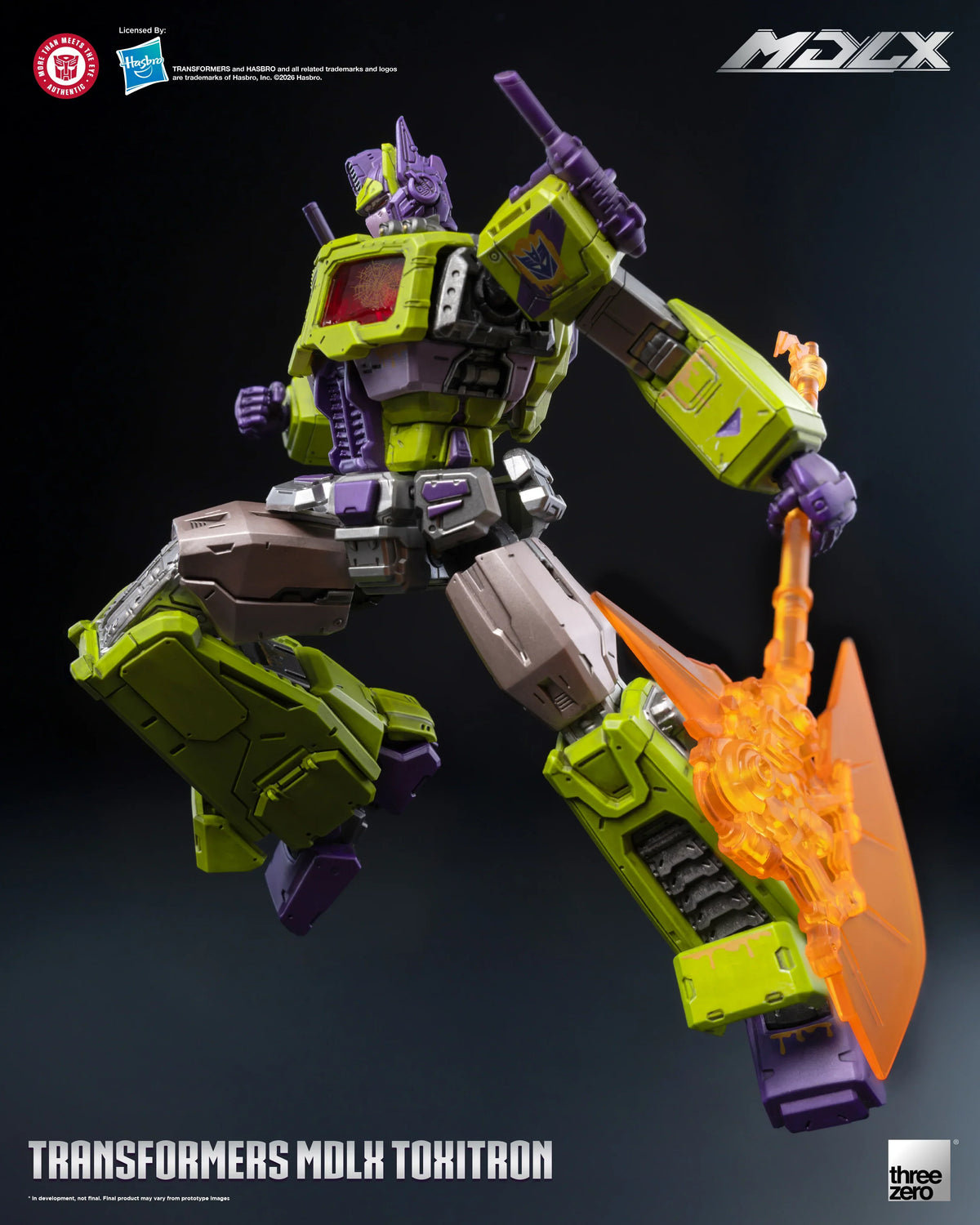 ThreeZero Transformers Toxitron MDLX Action Figure Exclusive product image 10, provided for visual reference and product