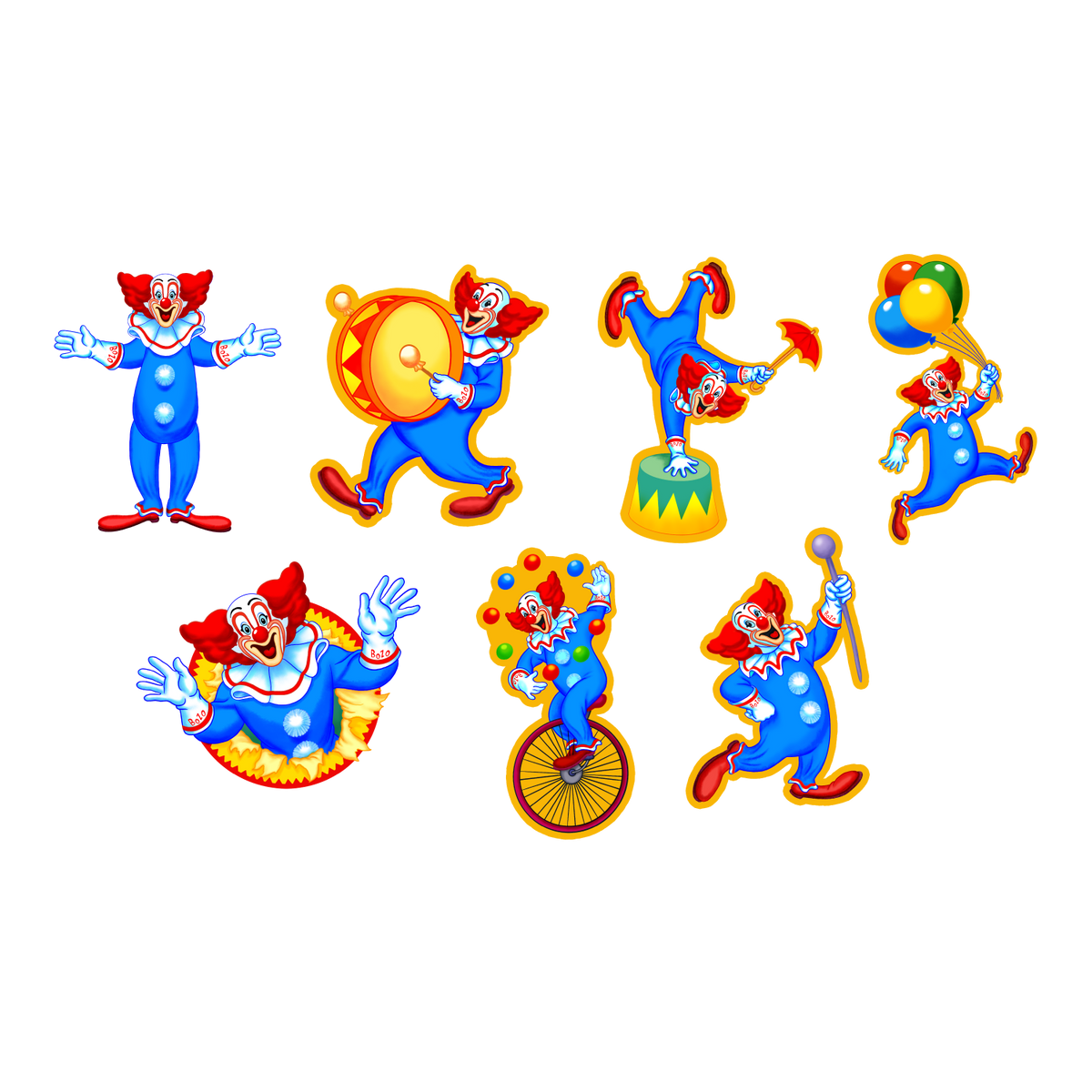 Bozo the Clown Wall Decor Collection product image 1, provided for visual reference and product detail review
