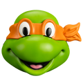 Teenage Mutant Ninja Turtles - Michelangelo Retro Mask product image 1, provided for visual reference and product detail