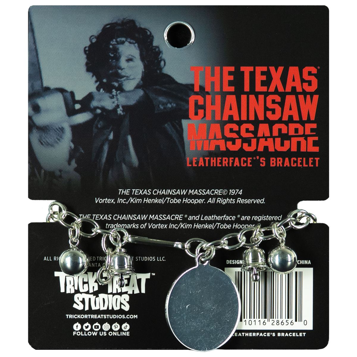 The Texas Chainsaw Massacre (1974) - Leatherface Bracelet Jewelry product image 3, provided for visual reference and product
