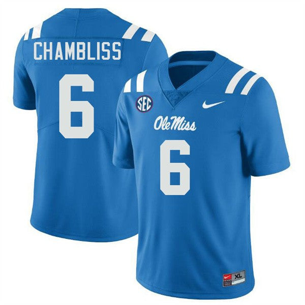 Trinidad Chambliss Ole Miss Rebels Jersey - Blue product image 1