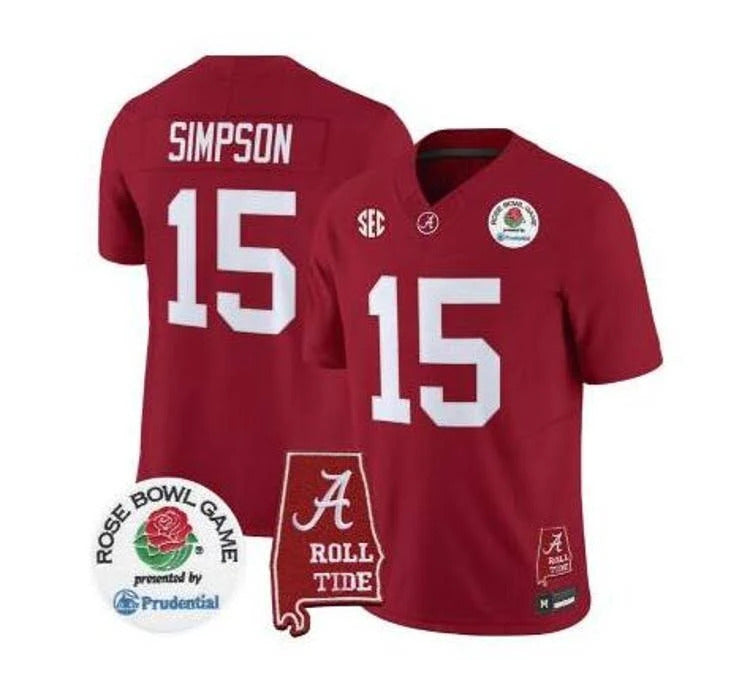 Ty Simpson Alabama Crimson Tide Rosebowl Jersey - product image 1