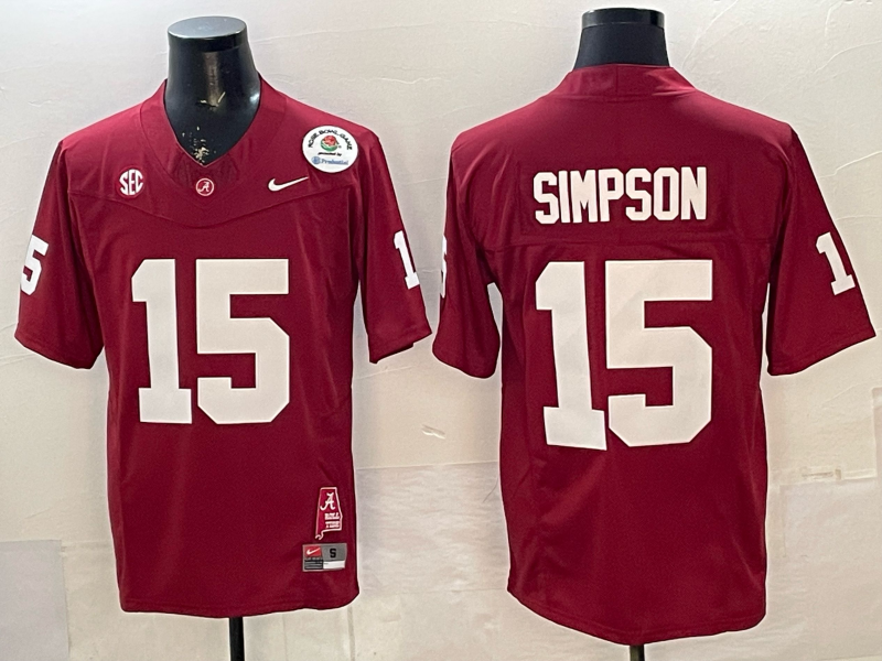 Ty Simpson Alabama Crimson Tide Rosebowl Jersey - product image 2