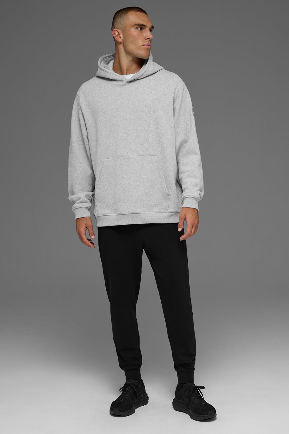 Renown Heavy Weight Hoodie - Athletic Heather Grey product image 6, provided for visual reference and product detail review