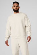 Renown Heavy Weight Crew Neck Pullover - Bone product image 1, provided for visual reference and product detail review