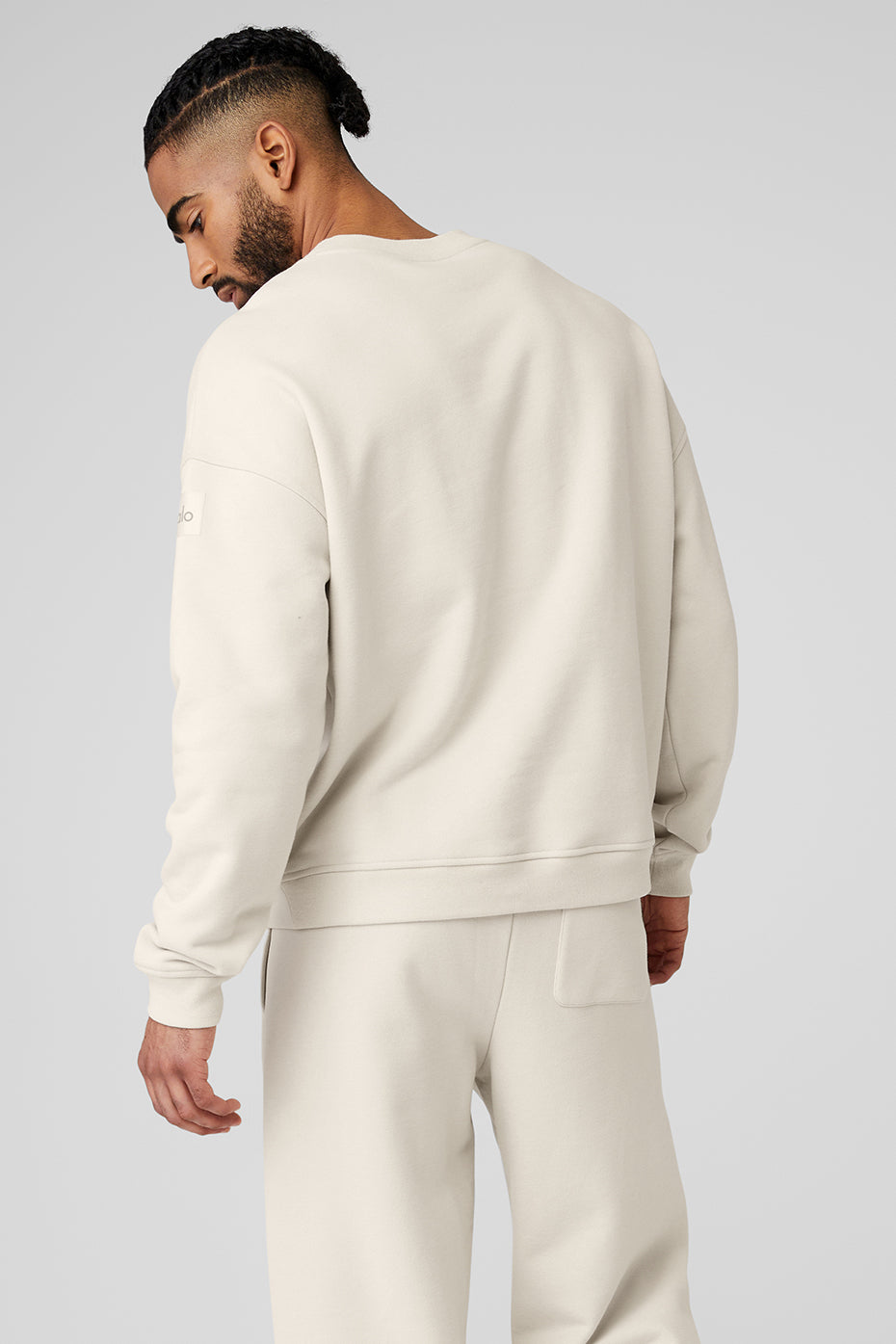 Renown Heavy Weight Crew Neck Pullover - Bone product image 2, provided for visual reference and product detail review