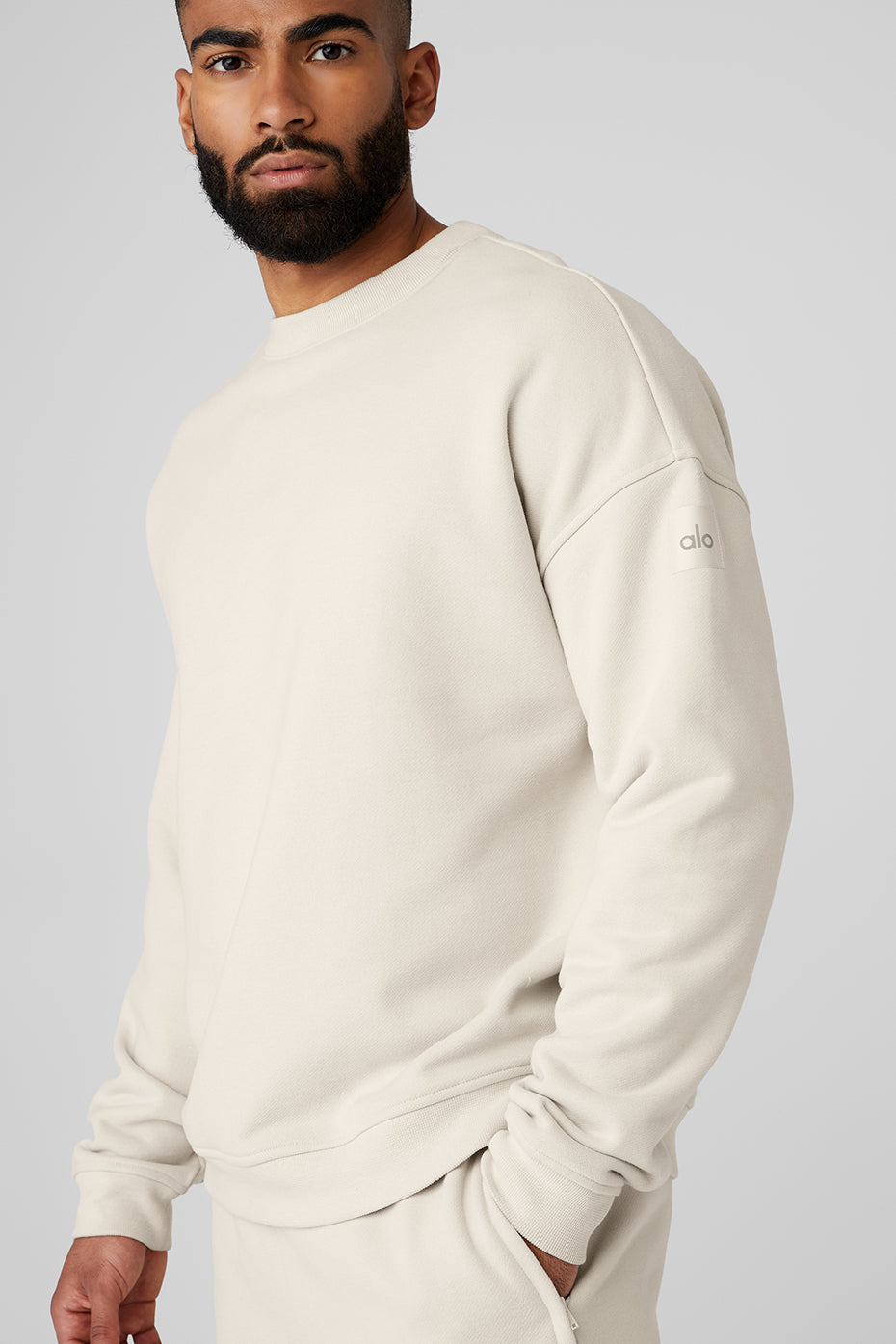 Renown Heavy Weight Crew Neck Pullover - Bone product image 4, provided for visual reference and product detail review