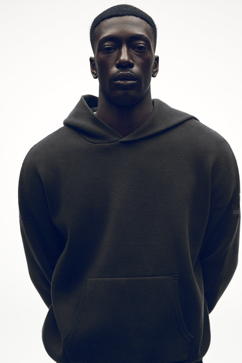 Scholar Hooded Sweater - Anthracite product image 1, provided for visual reference and product detail review