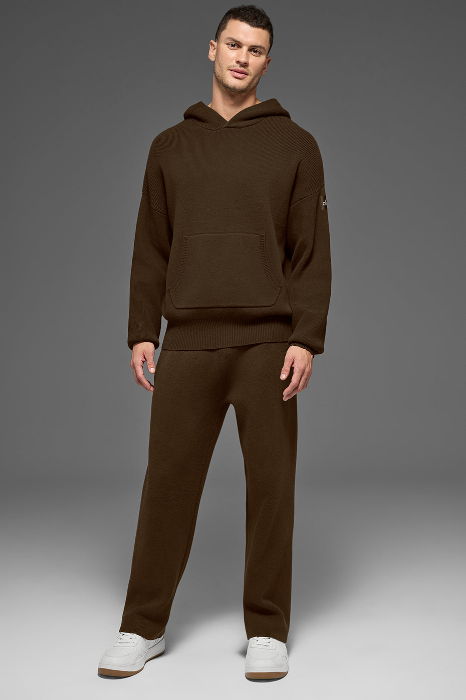 Scholar Hooded Sweater - Espresso product image 1, provided for visual reference and product detail review