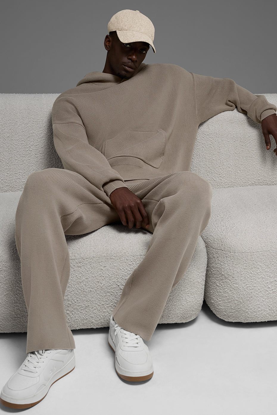 Scholar Hooded Sweater - Light Cocoa product image 5, provided for visual reference and product detail review