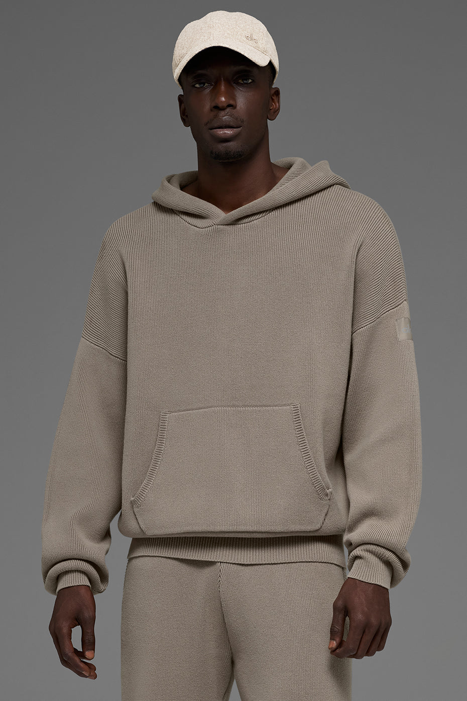 Scholar Hooded Sweater - Light Cocoa product image 2, provided for visual reference and product detail review