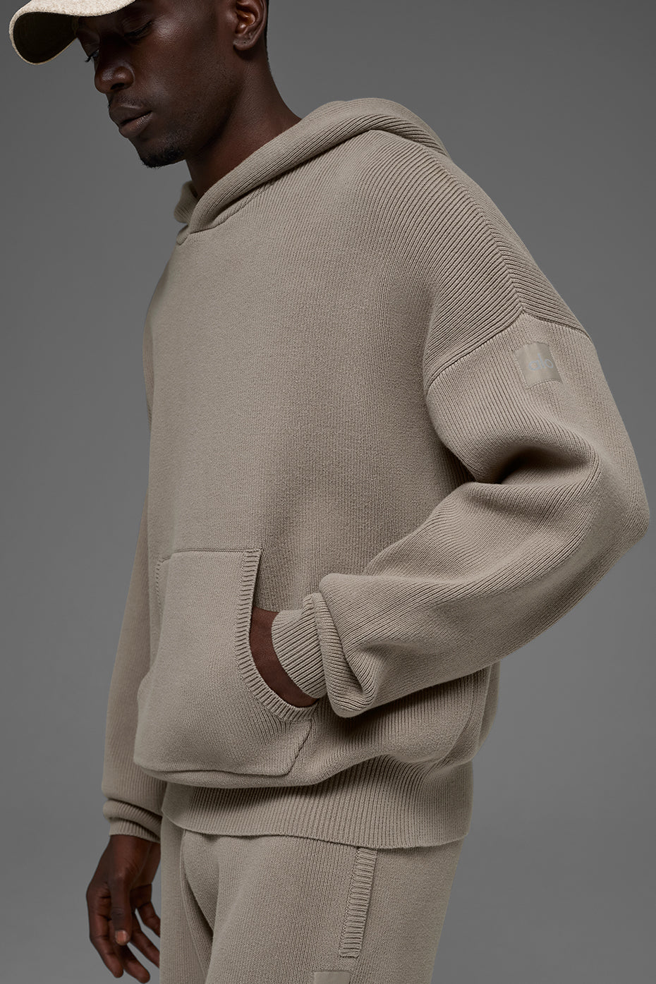 Scholar Hooded Sweater - Light Cocoa product image 4, provided for visual reference and product detail review