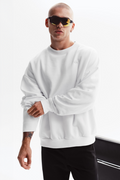 Accolade Crew Neck Pullover - White product image 1, provided for visual reference and product detail review