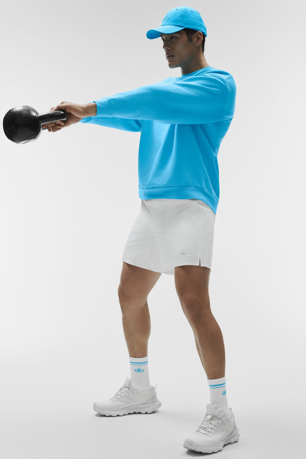 Accolade Crew Neck Pullover - Azure Blue product image 5, provided for visual reference and product detail review