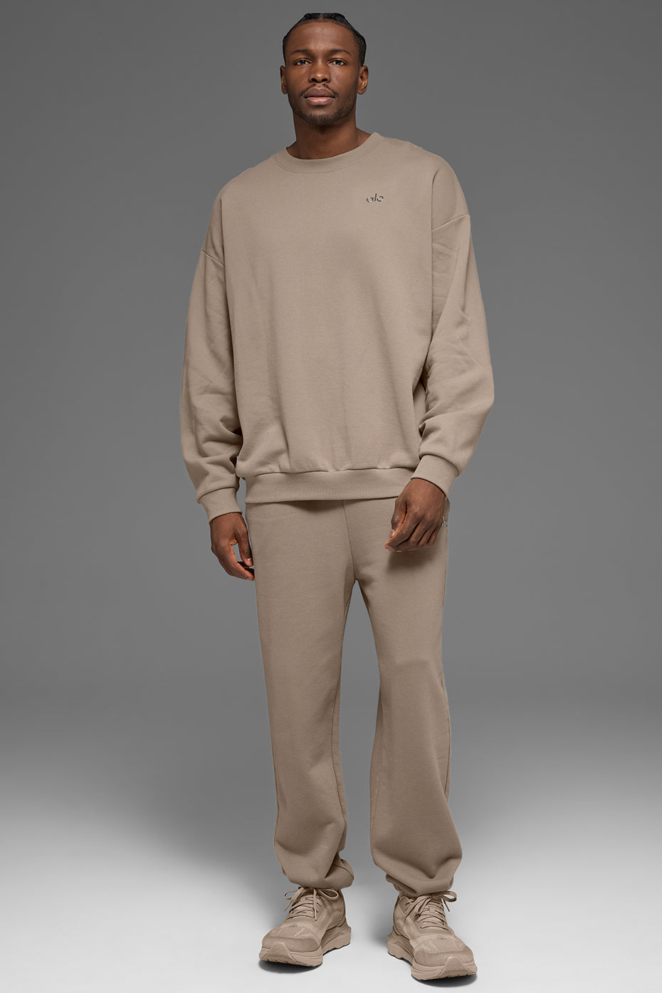 Accolade Crew Neck Pullover - Gravel product image 3, provided for visual reference and product detail review