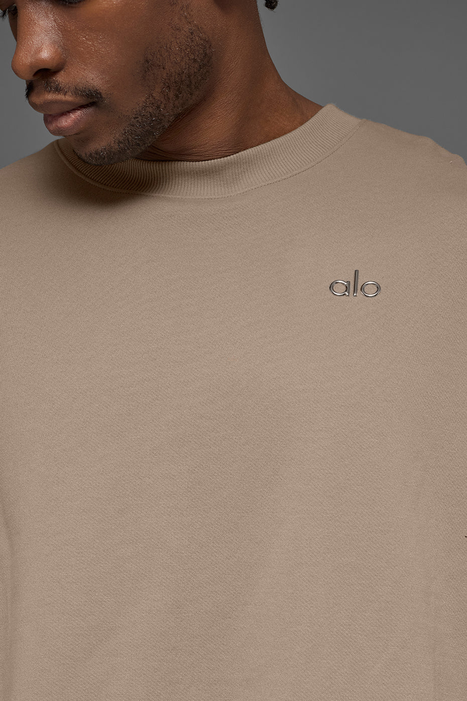 Accolade Crew Neck Pullover - Gravel product image 4, provided for visual reference and product detail review