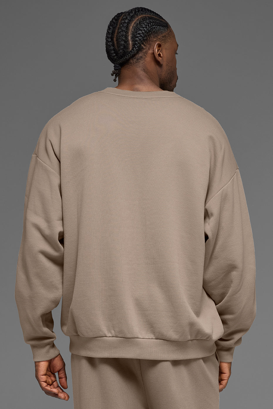 Accolade Crew Neck Pullover - Gravel product image 2, provided for visual reference and product detail review