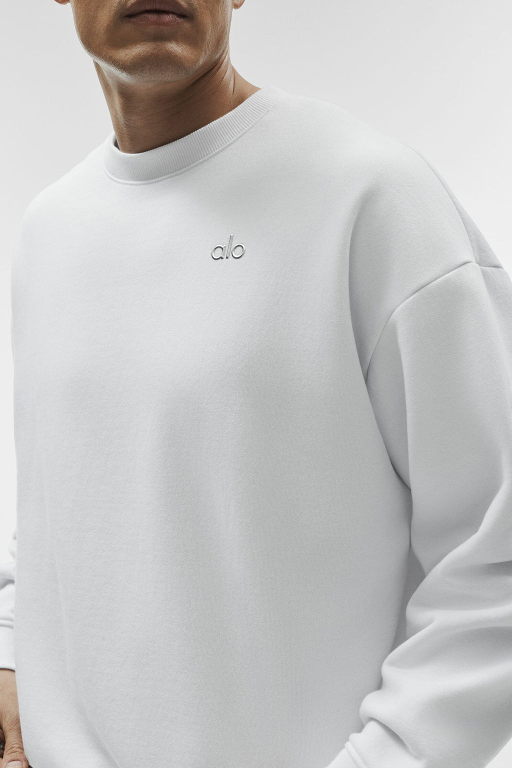 Accolade Crew Neck Pullover - White product image 4, provided for visual reference and product detail review