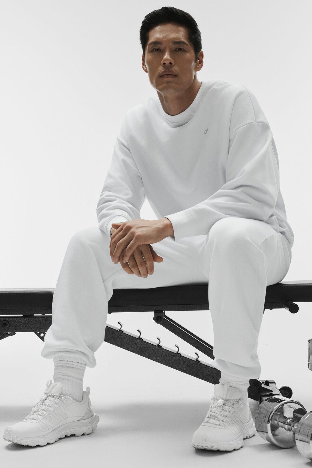Accolade Crew Neck Pullover - White product image 5, provided for visual reference and product detail review