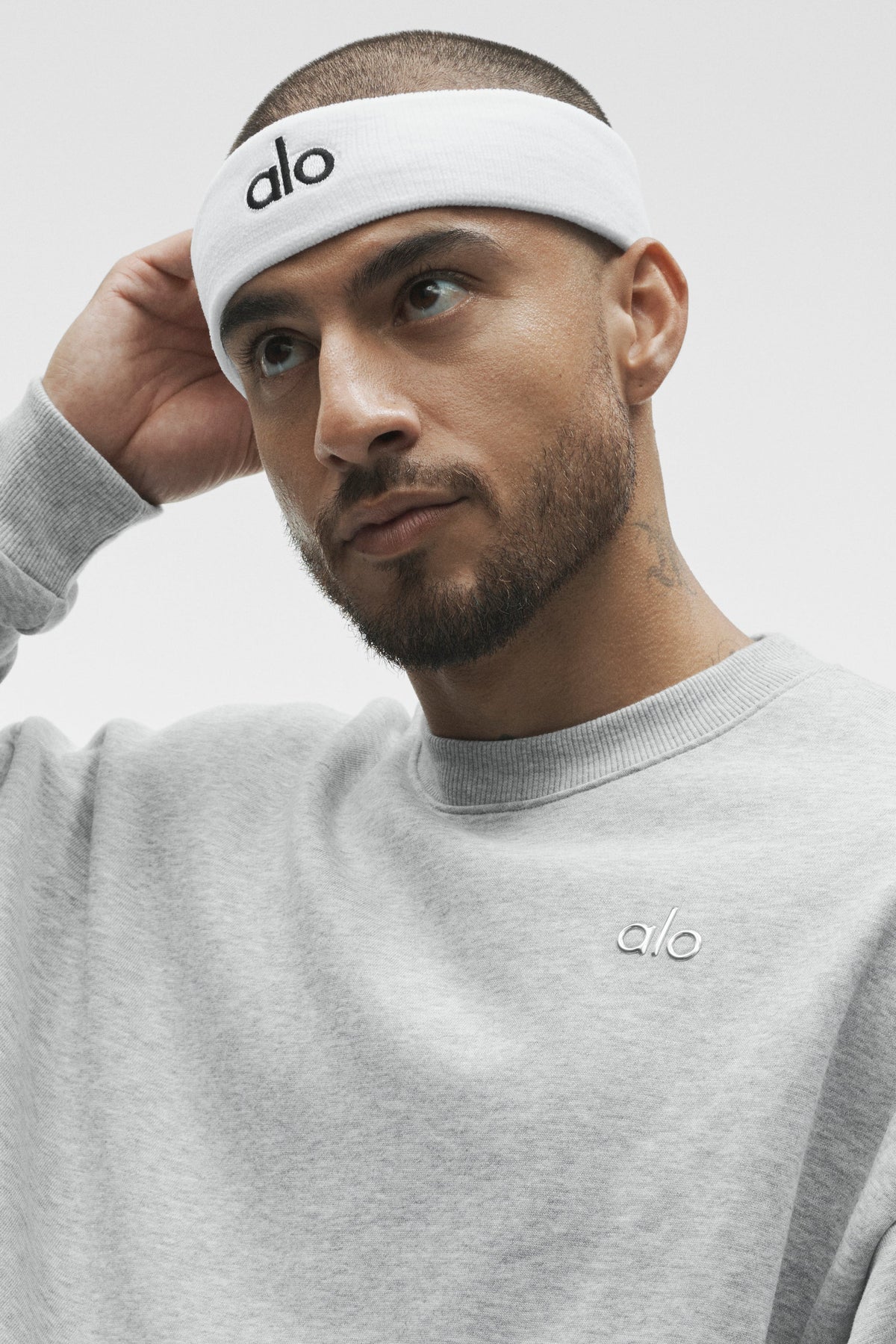 Accolade Crew Neck Pullover - Athletic Heather Grey product image 3, provided for visual reference and product detail review
