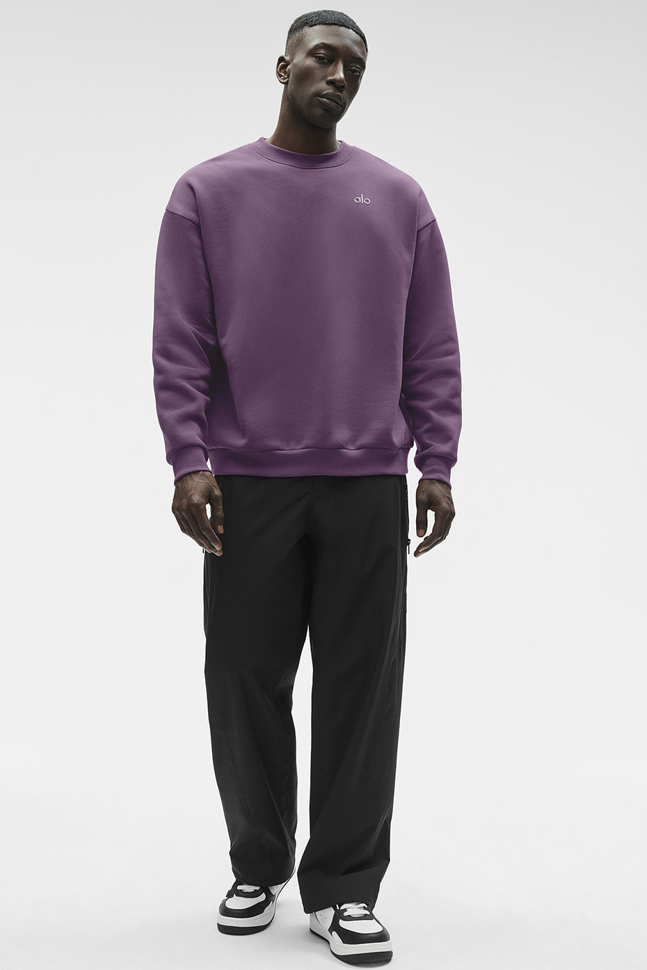 Accolade Crew Neck Pullover - Plum Kiss product image 5, provided for visual reference and product detail review