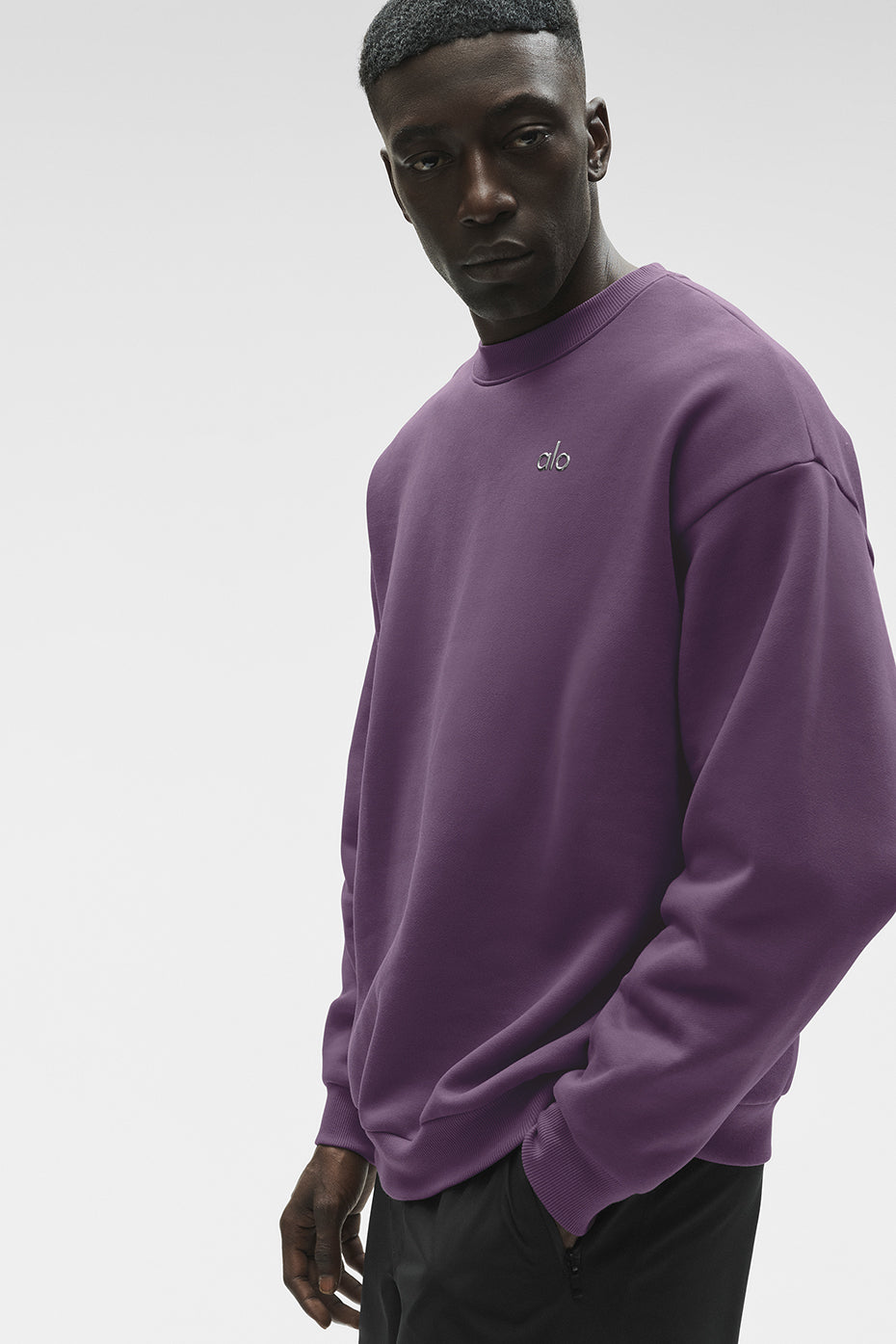 Accolade Crew Neck Pullover - Plum Kiss product image 4, provided for visual reference and product detail review