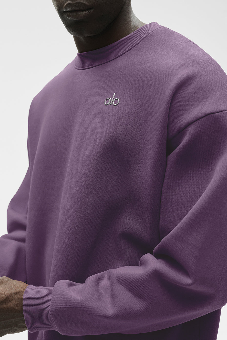 Accolade Crew Neck Pullover - Plum Kiss product image 3, provided for visual reference and product detail review