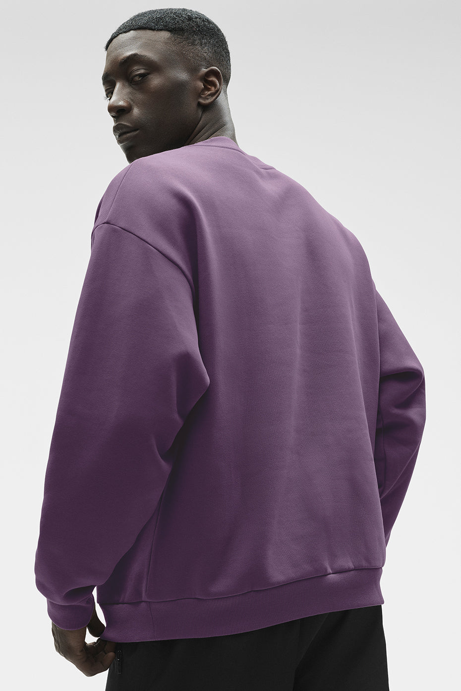 Accolade Crew Neck Pullover - Plum Kiss product image 2, provided for visual reference and product detail review