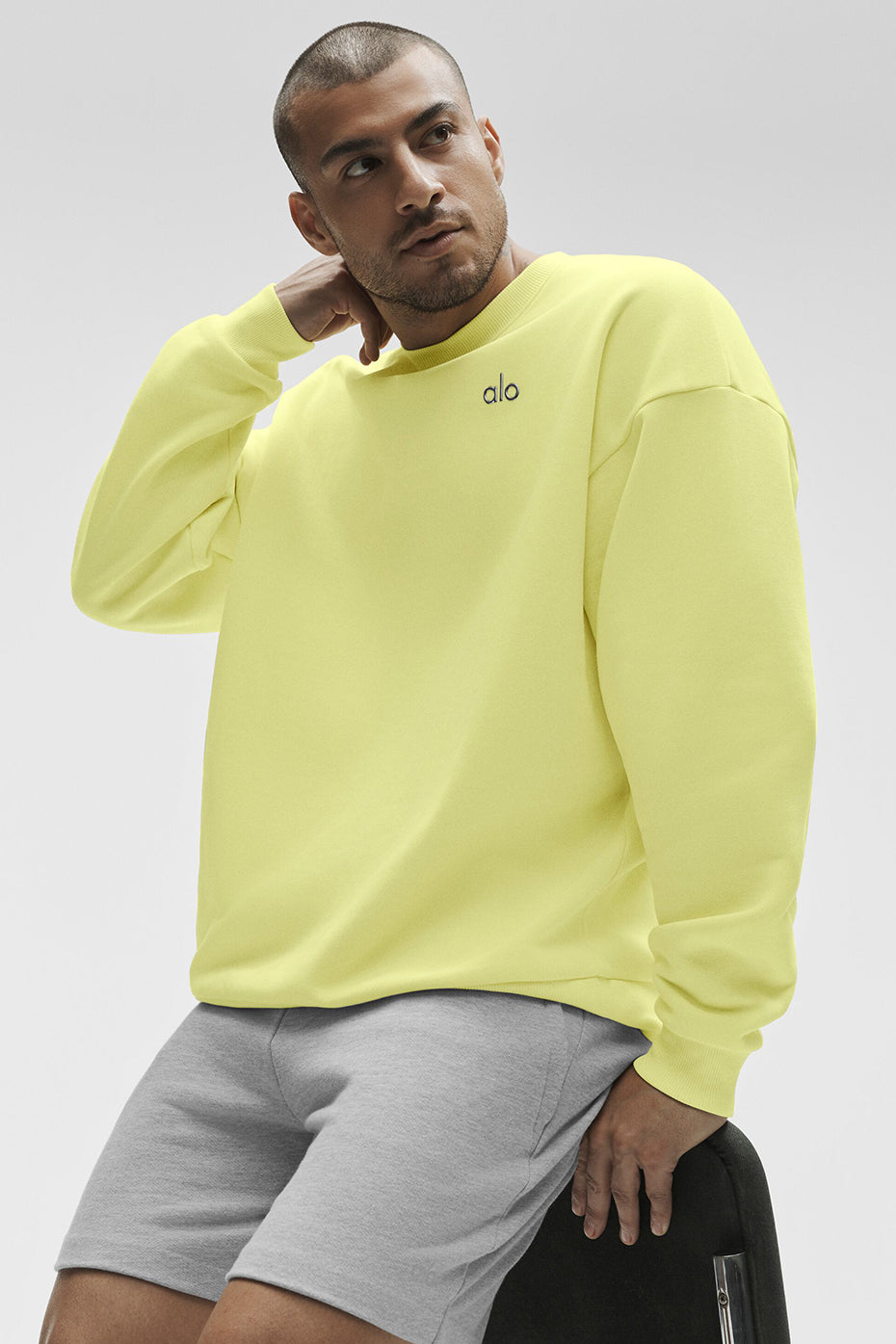 Accolade Crew Neck Pullover - Sunshine product image 1, provided for visual reference and product detail review