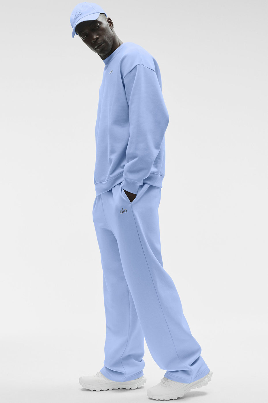 Accolade Crew Neck Pullover - Light Provence Blue product image 3, provided for visual reference and product detail review