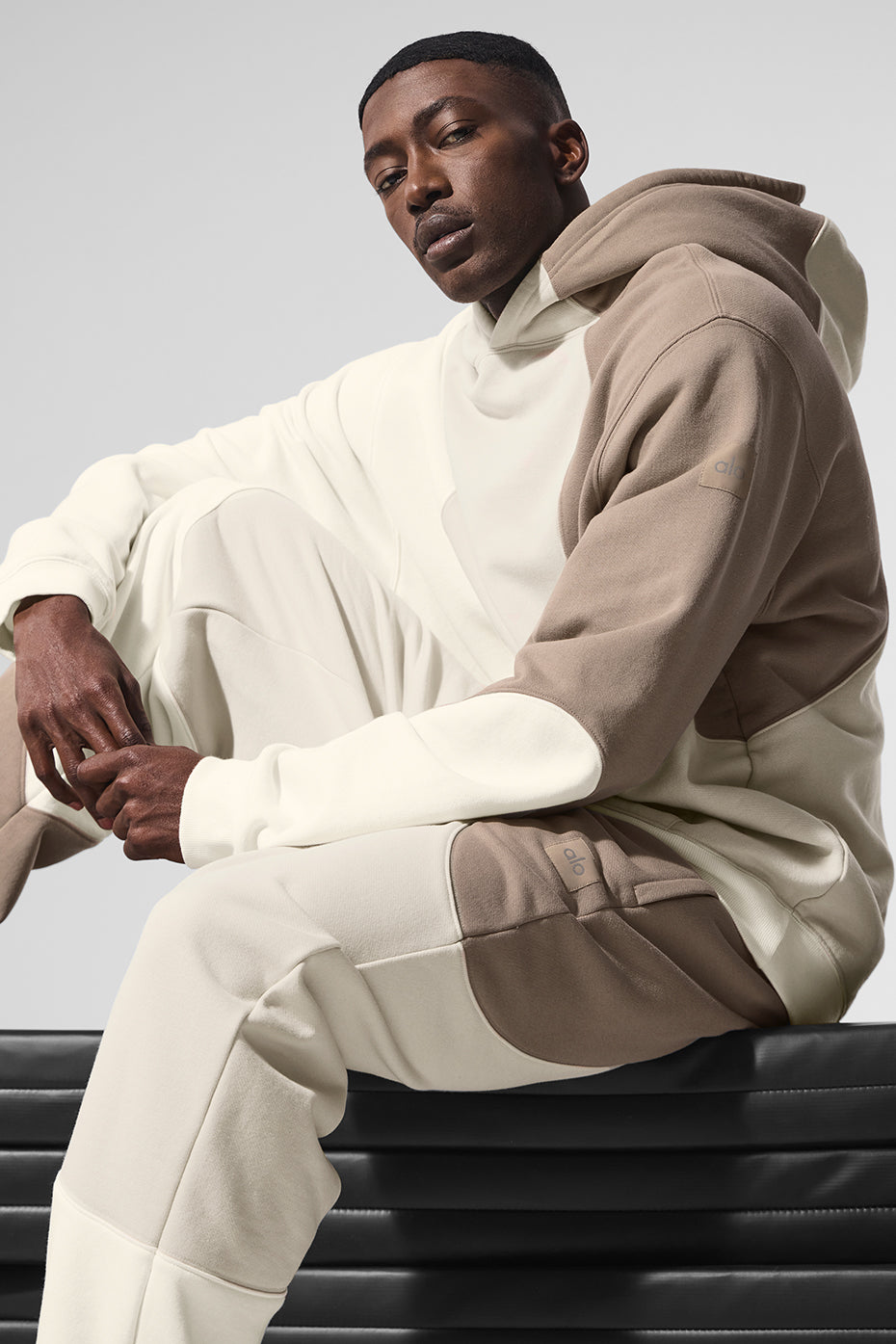 Make Waves Hoodie - Ivory/Bone/Gravel product image 2, provided for visual reference and product detail review