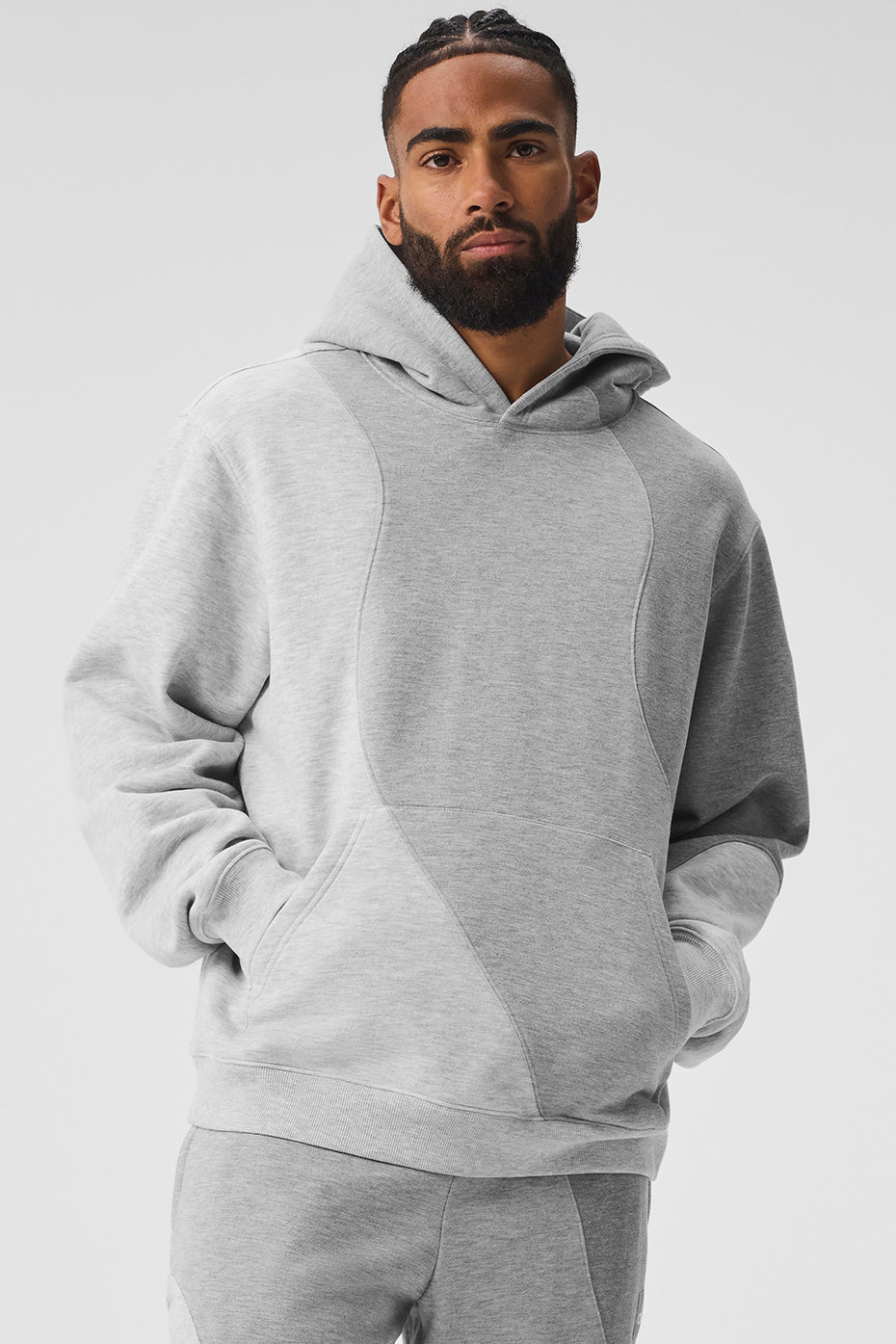 Make Waves Hoodie - Athletic Heather Grey Tonal product image 1, provided for visual reference and product detail review